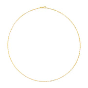 Bids.com Unisex Solid 14K Yellow Gold 1.5mm Paperclip Chain Necklace - 18 Inches Necklaces White Smoke Yellow.Gold / 18,White.Gold / 18,Rose.Gold / 18