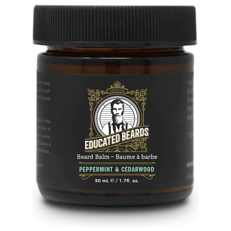 Educated Beards Educated Beards Peppermint & Cedarwood Beard Balm 50ml Beard Balm Dark Slate Gray