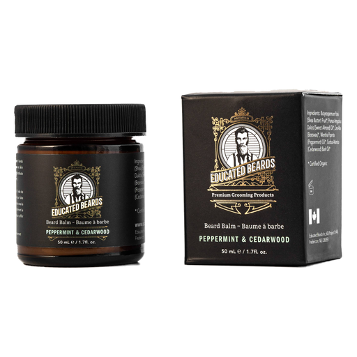 Educated Beards Educated Beards Peppermint & Cedarwood Beard Balm 50ml Beard Balm Dark Slate Gray
