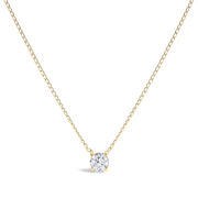 Bids.com 14K White Gold Floating 1/2 Cttw Lab Grown Diamond Solitaire Pendant Necklace - 18" Inches Necklaces White Smoke Yellow.Gold / 18