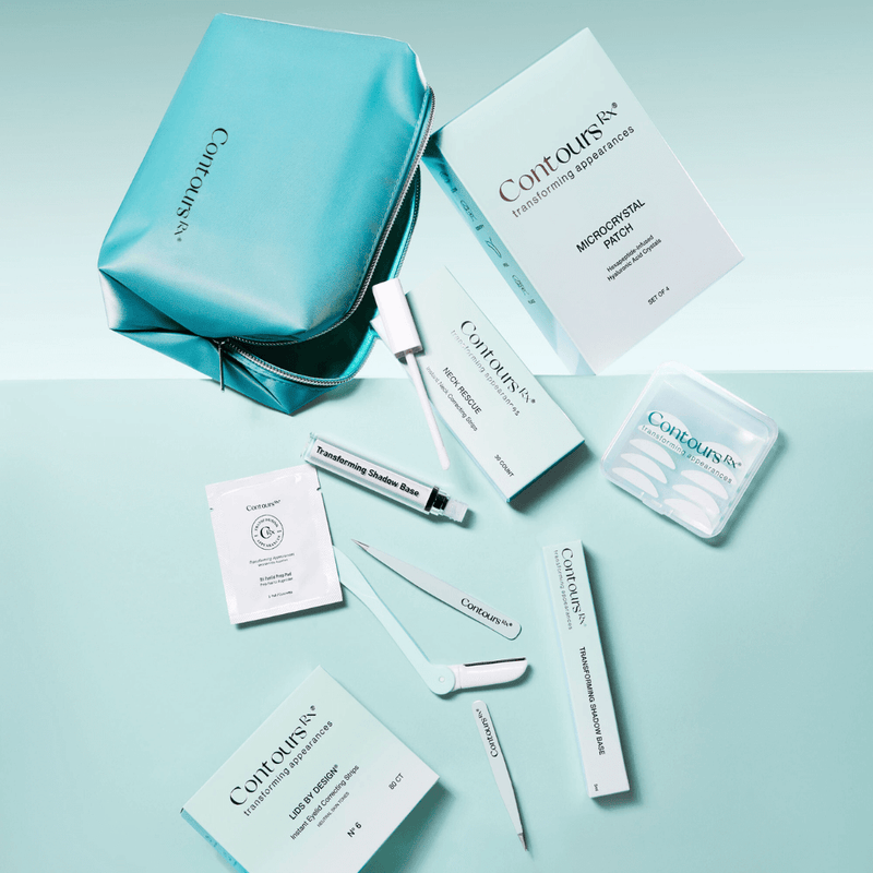 Contours Rx Cosmetic Bag PRODUCTS Light Blue