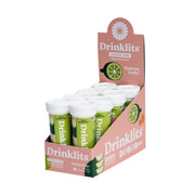 Drinklits LEMON-LIME Electrolyte Tablets for Daily Hydration (8 Tubes, 80 Servings) Hydration Electrolyte Tablets White Smoke