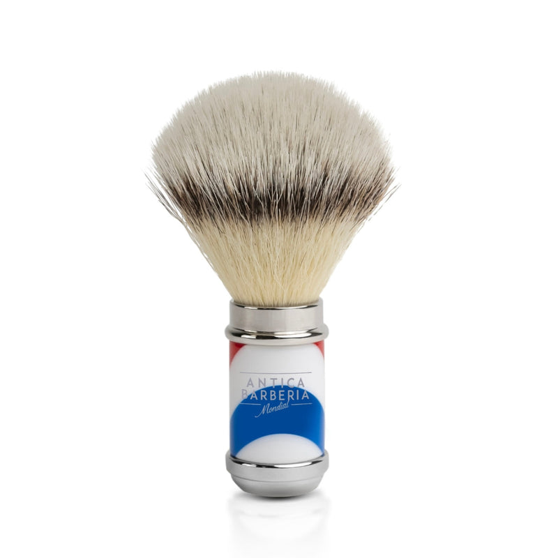 Antica Barberia Mondial US Barbiere Special Collection Shaving Brush with EcoSilvertip Synthetic Shaving Brushes White Smoke