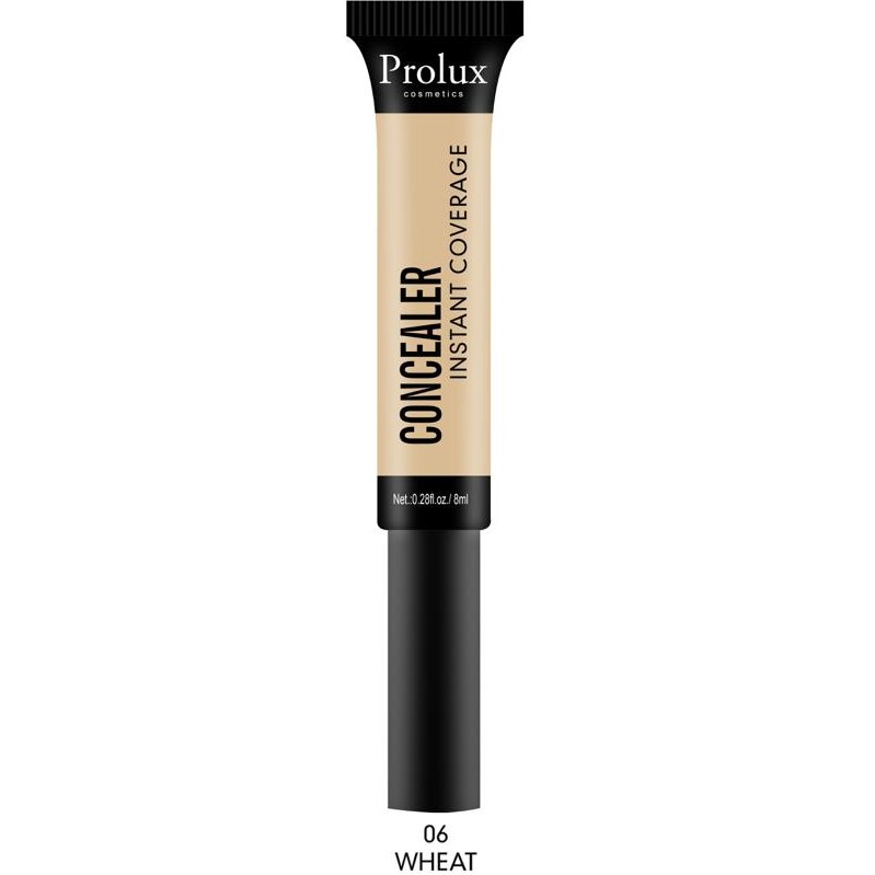 Prolux Cosmetics Instant Coverage Concealer concealer White Smoke 1 Frost,2 Vanilla,3 Chai,4 Taffy,5 Golden Beige,6 Wheat,7 Honey,8 Pebble,9 Warm Sienna,10 Brown Sugar,11 Cinnamon,12 Hazelnut,13 Deep Rum,14 Deep Mocha,15 Deep Ebony,16 Deep Chocolate