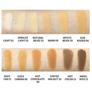 EpiLynx Luminous Matte Powder Foundation – Vegan, Gluten-Free, Allergen-Friendly Tan 1: Light,2: Apricot Light,3: Natural Beige,4: Warm,5: Mystic Beige,6: Sun Kissed