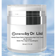 EpiLynx Wrinkle Repair Retinol Night Cream – Vegan, Gluten-Free, Regenerating Anti-Aging Moisturizer Face Creams White Smoke