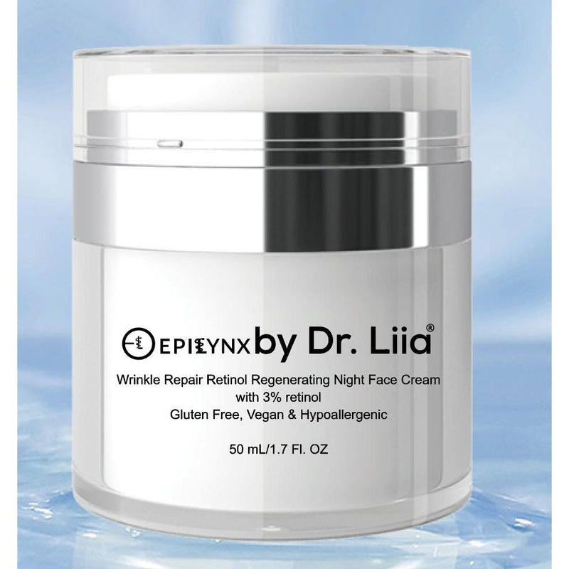 EpiLynx Wrinkle Repair Retinol Night Cream – Vegan, Gluten-Free, Regenerating Anti-Aging Moisturizer Face Creams White Smoke