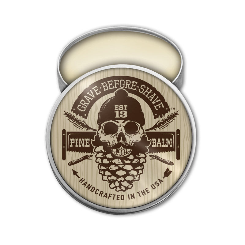 Grave Before Shave Grave Before Shave Beard Balm 2oz. tins Balms White Smoke Pine Scent