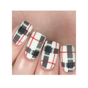 UberChic Beauty Pretty In Plaid-04 Stamping Plate Rosy Brown
