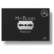 My Blades My-Blades Platinum Double Edge Razor Blades 100 ct Razor Blades Gray