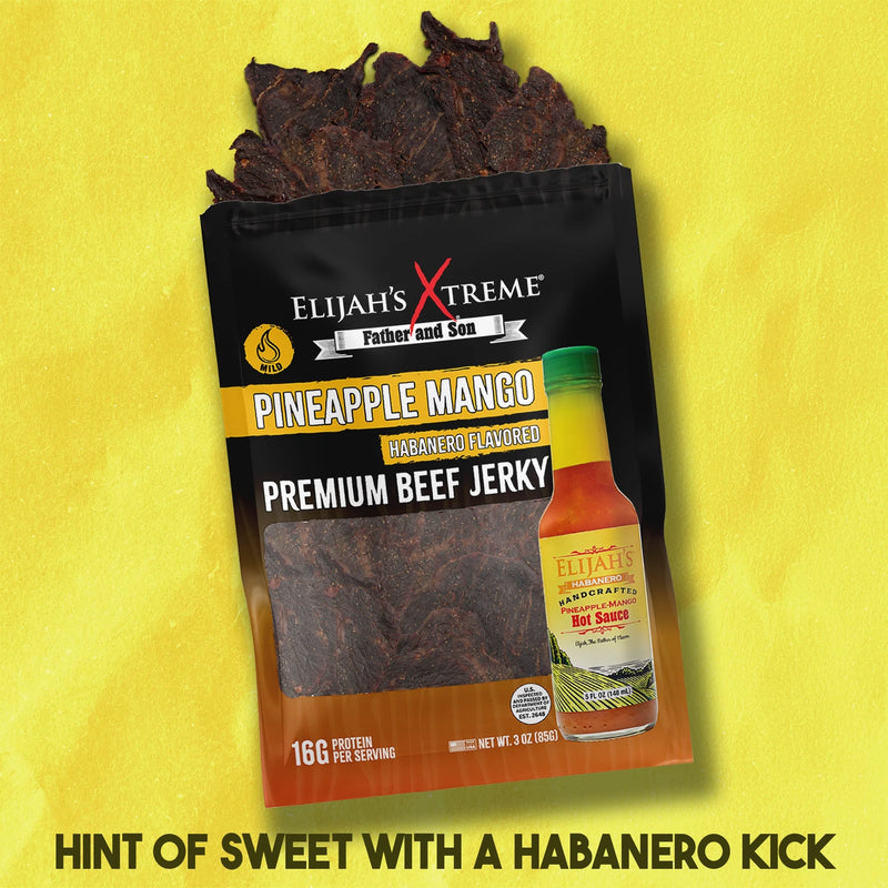 Elijah's Xtreme Beef Jerky Trio Pack Beef Jerky Sandy Brown