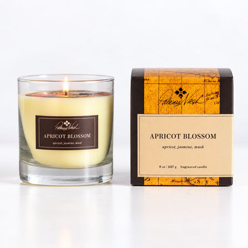 Rosy Rings Apricot Blossom - A Patricia Nash Candle Tumbler Candle White Smoke