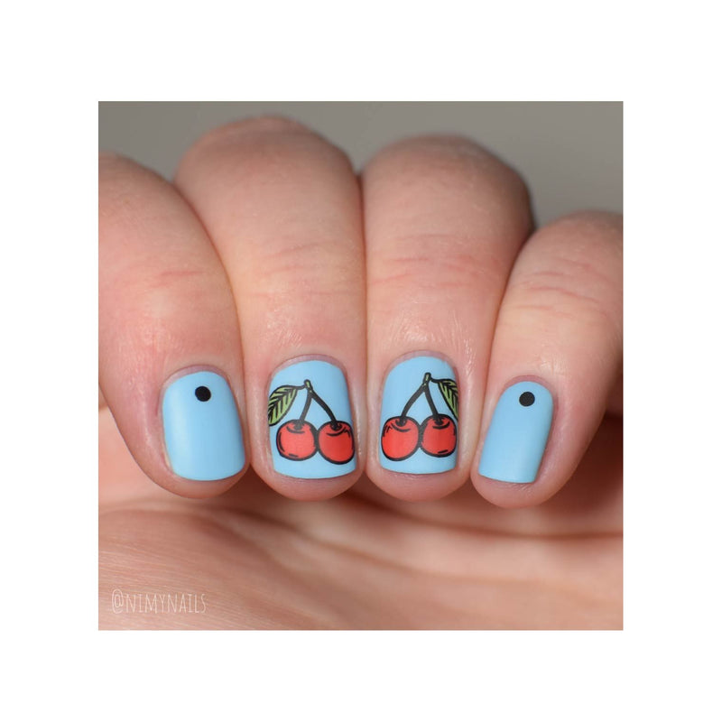 UberChic Beauty Picnic Perfect Stamping Plate Rosy Brown