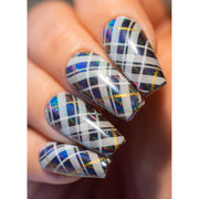 UberChic Beauty Pretty In Plaid-04 Stamping Plate Rosy Brown
