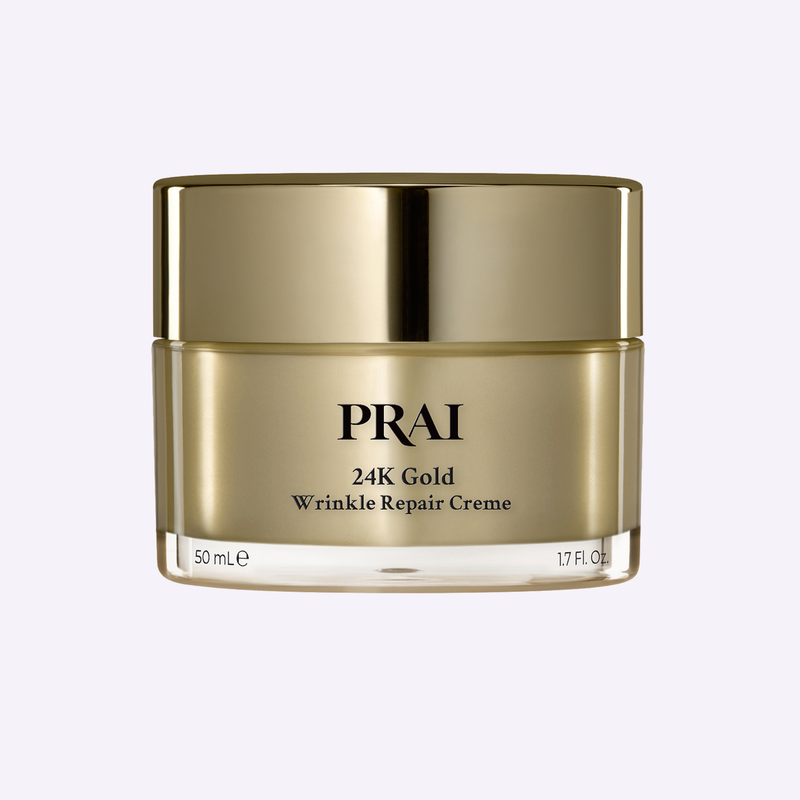 PRAI Beauty 24K Gold Wrinkle Repair Creme 24K Gold Rosy Brown 1.7oz/50ml