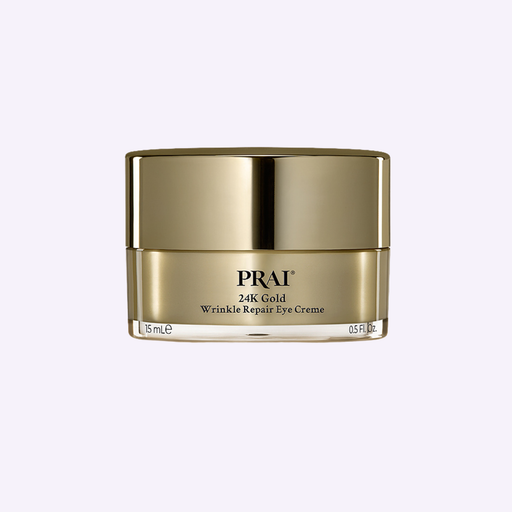 PRAI Beauty 24K Gold Wrinkle Repair Eye Creme 24K Gold Rosy Brown 0.5oz/15ml