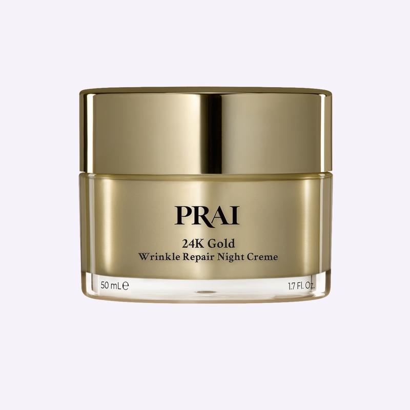 PRAI Beauty 24K Gold Wrinkle Repair Night Creme 24K Gold Rosy Brown 1.7oz/50ml
