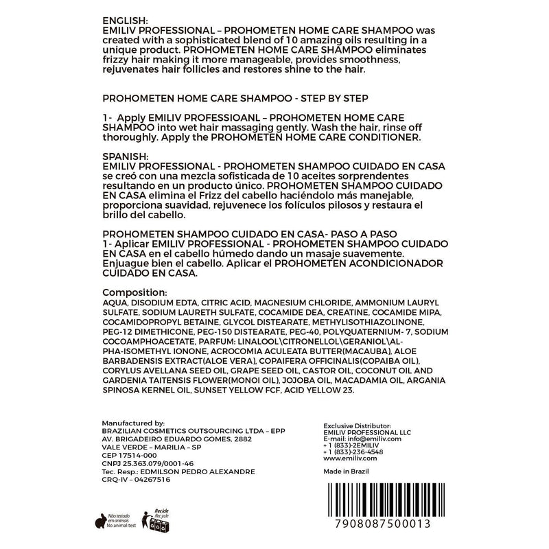 Emiliv Professional Emiliv Professional - PROHOMETEN Home Care Shampoo 500 ml / 10.14 fl. oz. Home Care Lavender