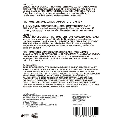 Emiliv Professional Emiliv Professional - PROHOMETEN Home Care Shampoo 500 ml / 10.14 fl. oz. Home Care Lavender