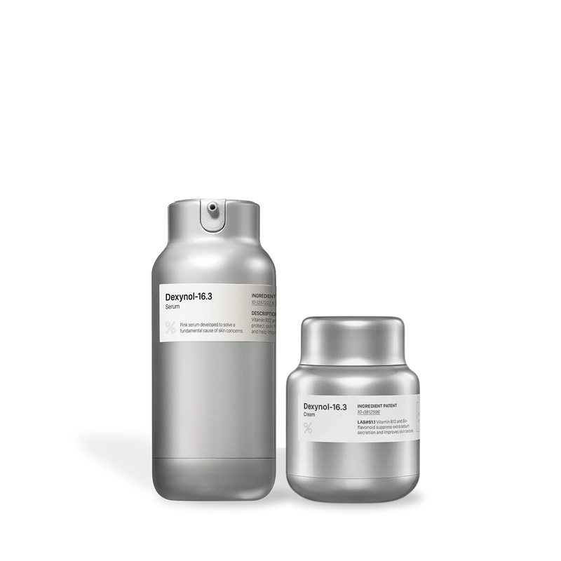 PERCENT SCIENCE Dexynol-16.3 Acne-Line Duo Set Serum & Cream Black