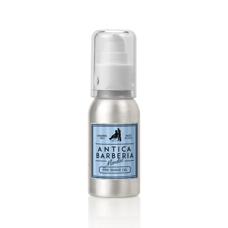 Antica Barberia Mondial US Original Talc Lubricating Pre-Shave Oil 50ml Shave Care Light Gray