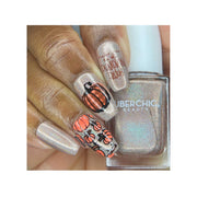 UberChic Beauty Hello Fall & Pumpkin Spice-02 Stamping Plate Rosy Brown