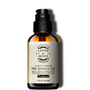 Lather & Wood Shaving Co Pre-Shave Oil - Sandalwood Men Grooming, Health White Smoke 1 oz