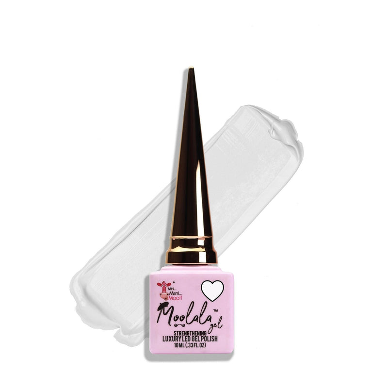 minimanimoo Moolala™ 2 Step Gel - #23 Pure White Nail Polish Light Gray