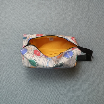 Heliotrope San Francisco Heliotrope Logo Pattern Dopp Kit - NOW 50% OFF Accessories Light Slate Gray