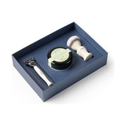 Mondial Mondial 3-Piece Wet Shaving Set: 'Baylis' Ivory Resin With Bergamot & Neroli PE-00-B-BAY1 Shaving Set Dim Gray