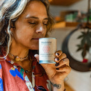 Paavani Ayurveda Rooibos Chai Blend | Ayurvedic Tea for Kapha Balance simple Dark Slate Gray Tea Tin,Compostable Refill