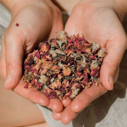 Paavani Ayurveda Organic Rose Petals | Ayurvedic Herbal Ally for Heart-Opening Rosy Brown