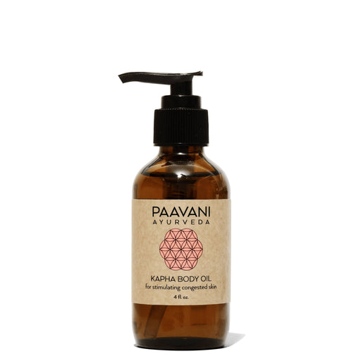 Paavani Ayurveda Kapha Body Oil | Invigorating Ayurvedic Abhyanga Oil for Oily, Congested Skin variable White Smoke 4oz.
