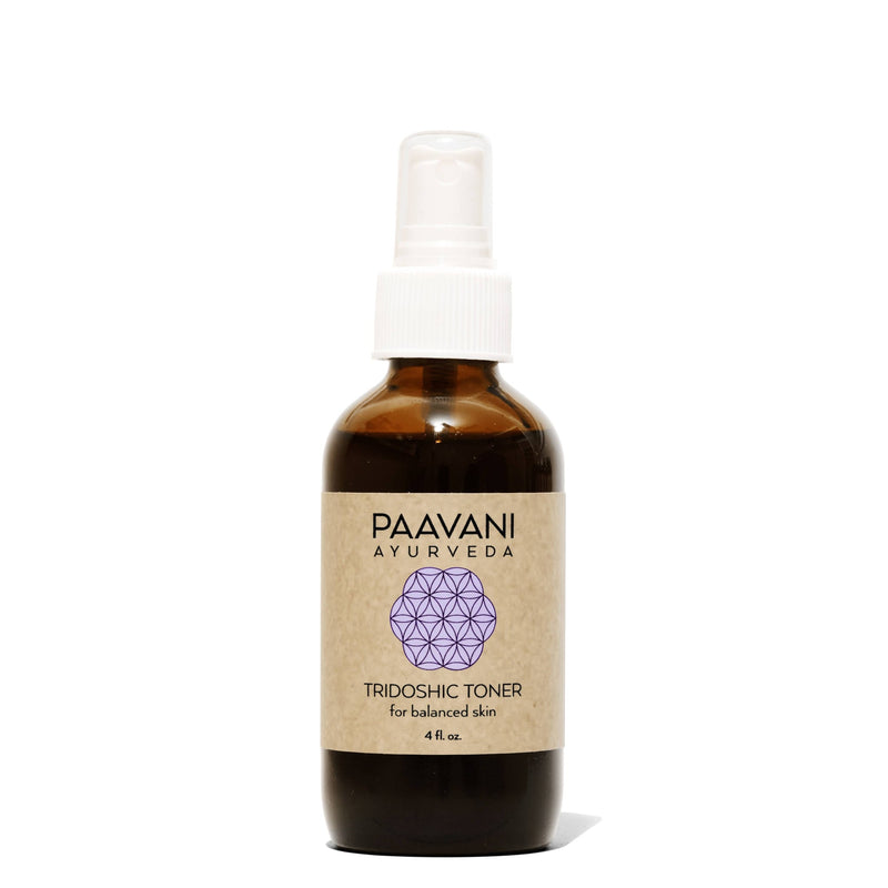 Paavani Ayurveda Tridoshic Toner | Ayurvedic Facial Mist for All Skin Types simple White Smoke 4 fl oz