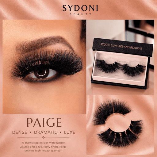 Sydoni Skincare and Beauty SYDONI "PAIGE" LUXURY MINK LASHES - Dense, Dramatic, Luxe Mink Lashes Tan