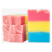 Mineral Springs Soap Pan Pride Strawberry Peach Handcrafted Soap Misty Rose