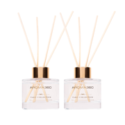 Aroma360 Paris Collection Reed Diffuser Duo Paris Collection White Smoke Dream On,Escapade,Chandelier,My Way,24K Magic