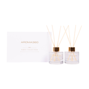 Aroma360 Paris Collection Reed Diffuser Duo Paris Collection White Smoke Dream On,Escapade,Chandelier,My Way,24K Magic