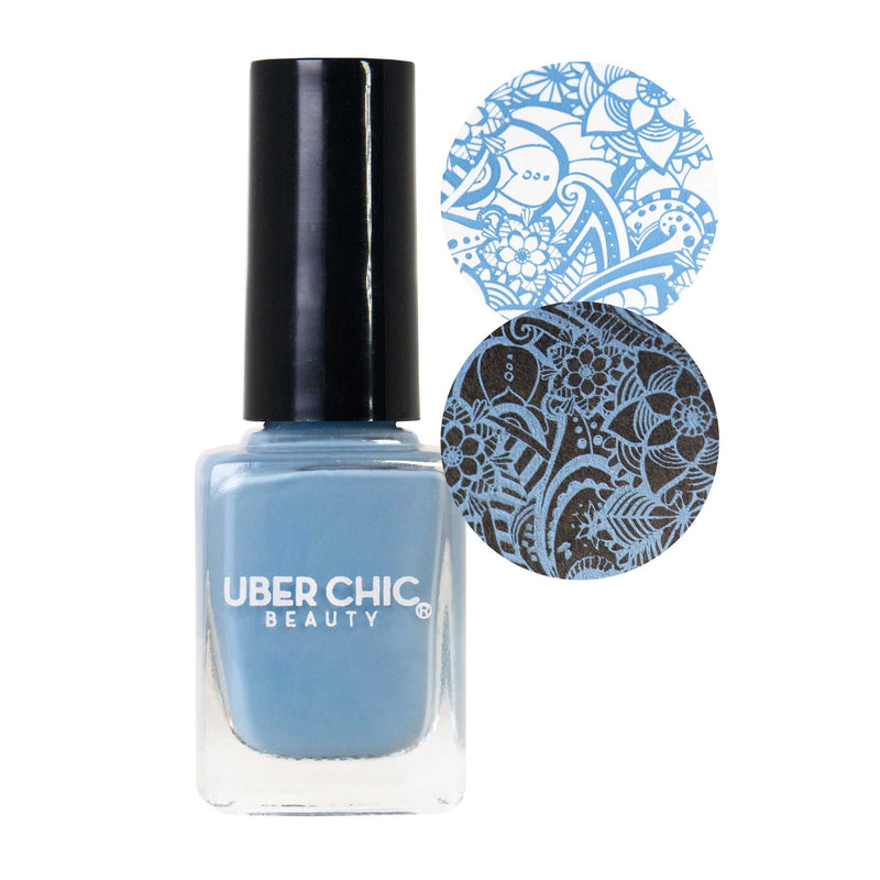 UberChic Beauty Partly Cloudy with a Chance of Glam - Stamping Polish Stamping Polish Light Slate Gray