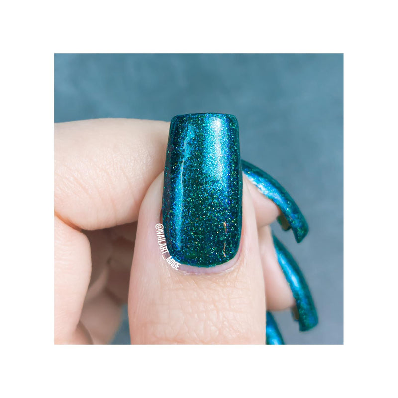 UberChic Beauty Party Dress - Holographic Polish Regular Polish Steel Blue