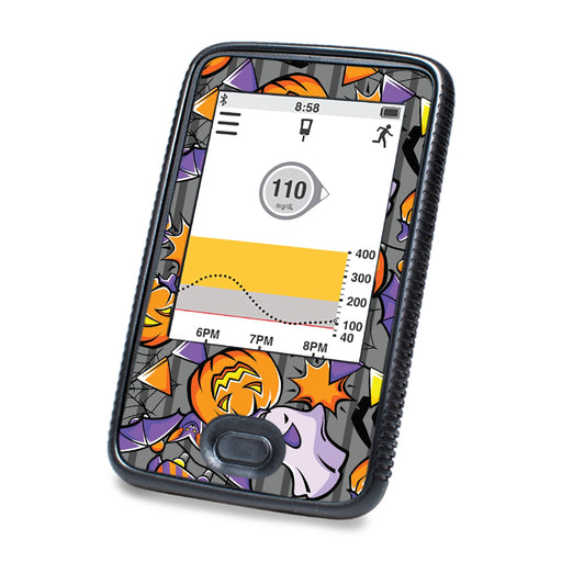 Peelz Party Halloween DEXCOM G6 Touchscreen Receiver Peelz/Stickers White Smoke