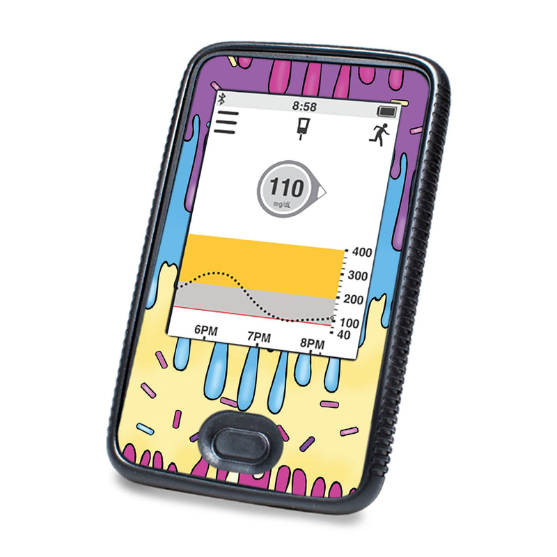 Peelz Party Slime DEXCOM G6 Touchscreen Receiver Peelz/Stickers White Smoke