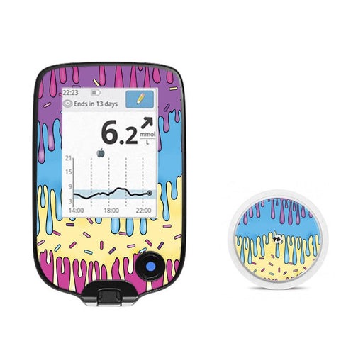 Peelz Party Slime Freestyle Libre 2 Peelz/Stickers White Smoke Receiver + Sensor