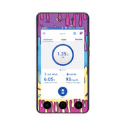 Peelz Party Slime Sticker for Omnipod DASH® PDM – Pump Peelz Peelz/Stickers White Smoke Whole System Peelz (front + case),Front Peelz