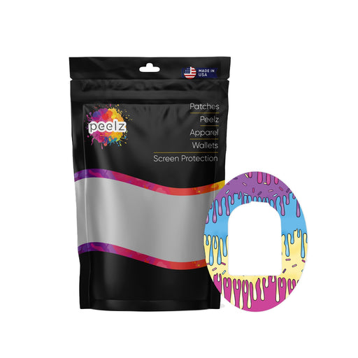 Peelz Party Slime Pod Patch Tape - Pump Peelz Patch Medical Tape White Smoke 4-Pack (Set of 4 Patches)