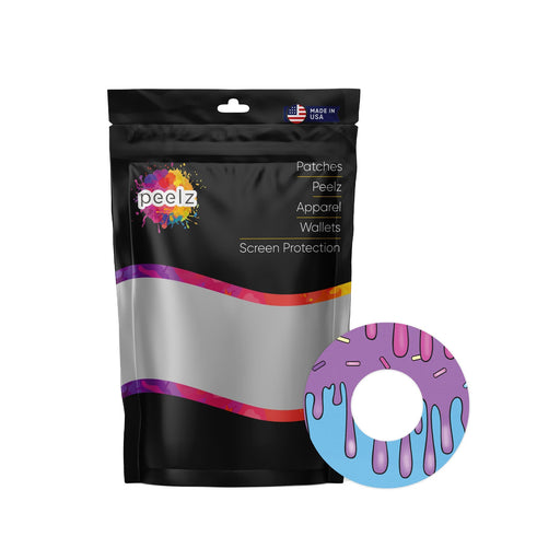 Peelz Party Slime Patch  Tape Designed for the FreeStyle Libre 2 Patch Medical Tape White Smoke 4-Pack Libre 2 (Set of 4 Patches)