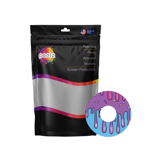 Peelz Party Slime Patch Tape Designed for the FreeStyle Libre 3 Plus & Lingo Patch Medical Tape White Smoke 12-Pack (Set of 12 Patches)