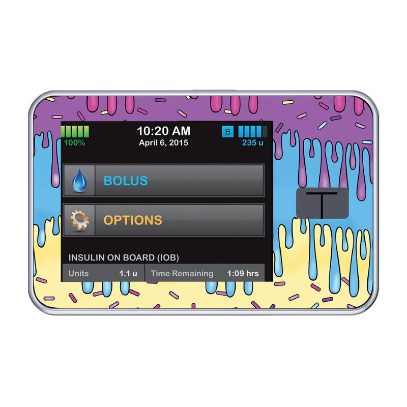 Peelz Party Slime Sticker for Tandem t:slim Peelz/Stickers Black