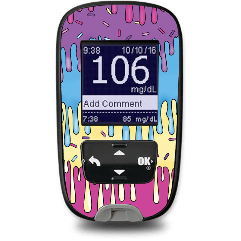 Peelz Party Slime Sticker for the Accu-Chek Guide Glucometer Peelz/Stickers White Smoke