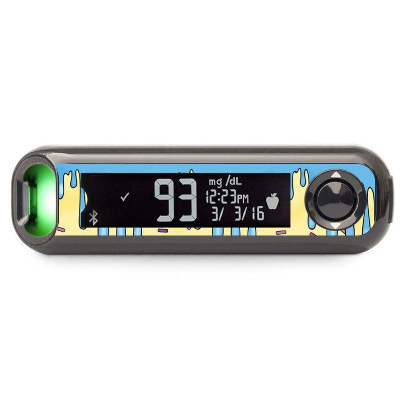 Peelz Party Slime for Bayer Contour Next Glucometer Peelz/Stickers Dark Slate Gray
